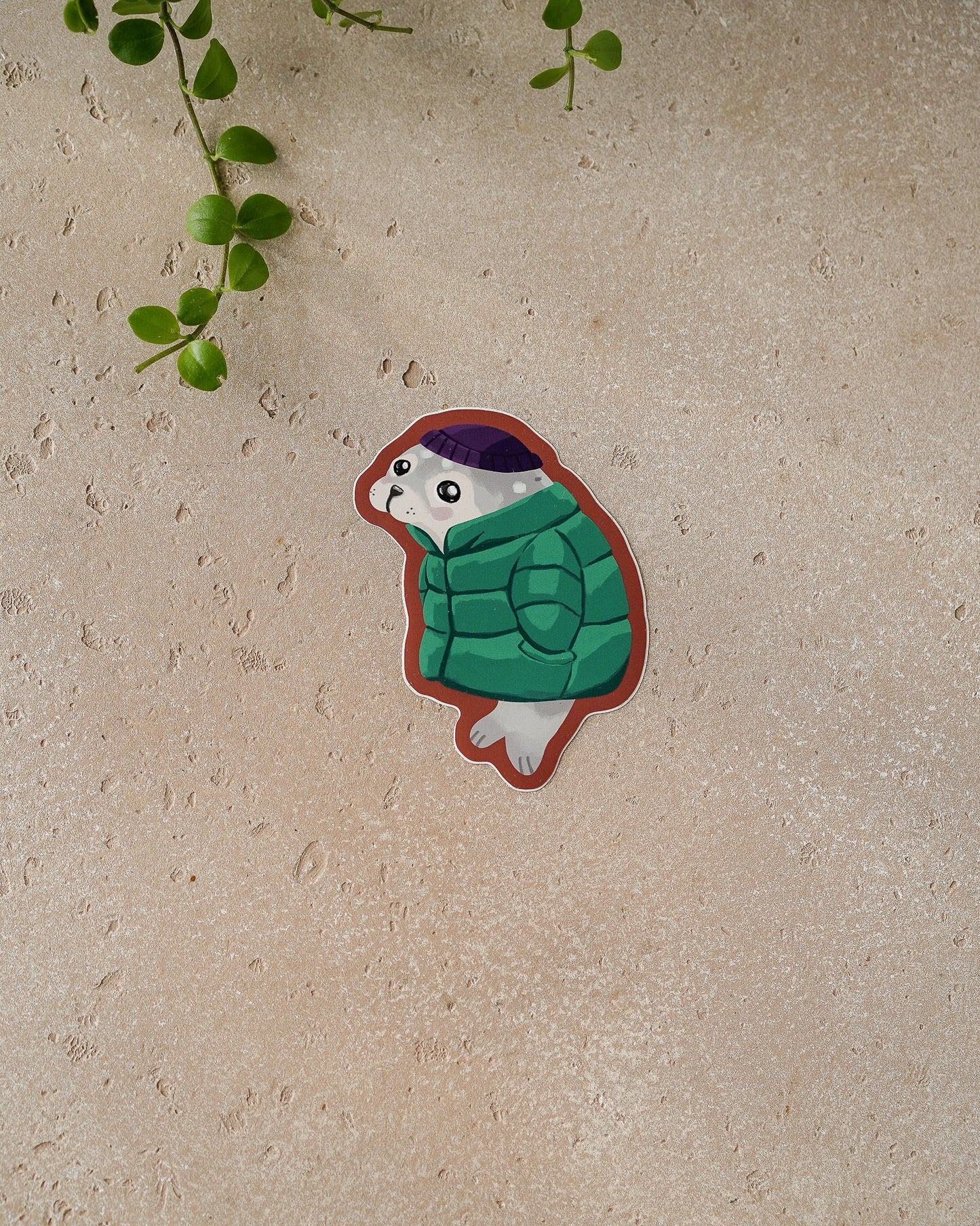 Puffer & Cocoa Sealy – Large Vinyl Sticker (Single)